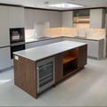 Modern Open-Concept Kitchen with Wooden Cabinetry & Island